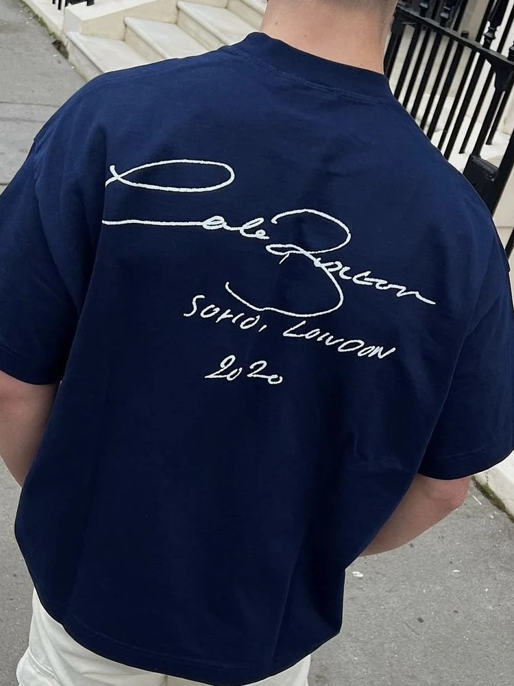 

Высококачественная футболка COLE BUXTON свободного кроя с коротким рукавом и напечатанным слоганом, американский трендовый бренд в стиле High Street.