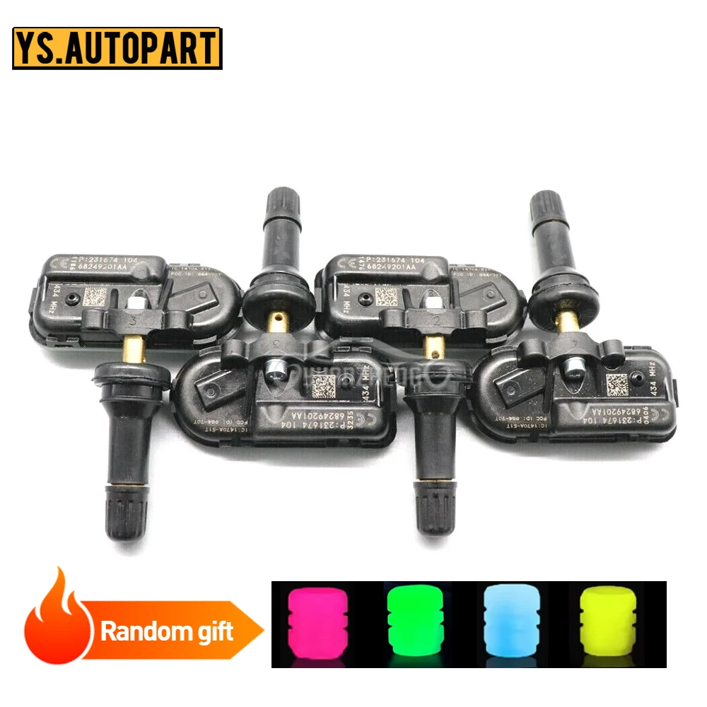 

Автомобильные системы контроля датчика давления в шинах TPMS для JEEP CHEROKEE RAM 1500 2500 3500 2014-2017 434 МГц 68249197AA 68249201AA
