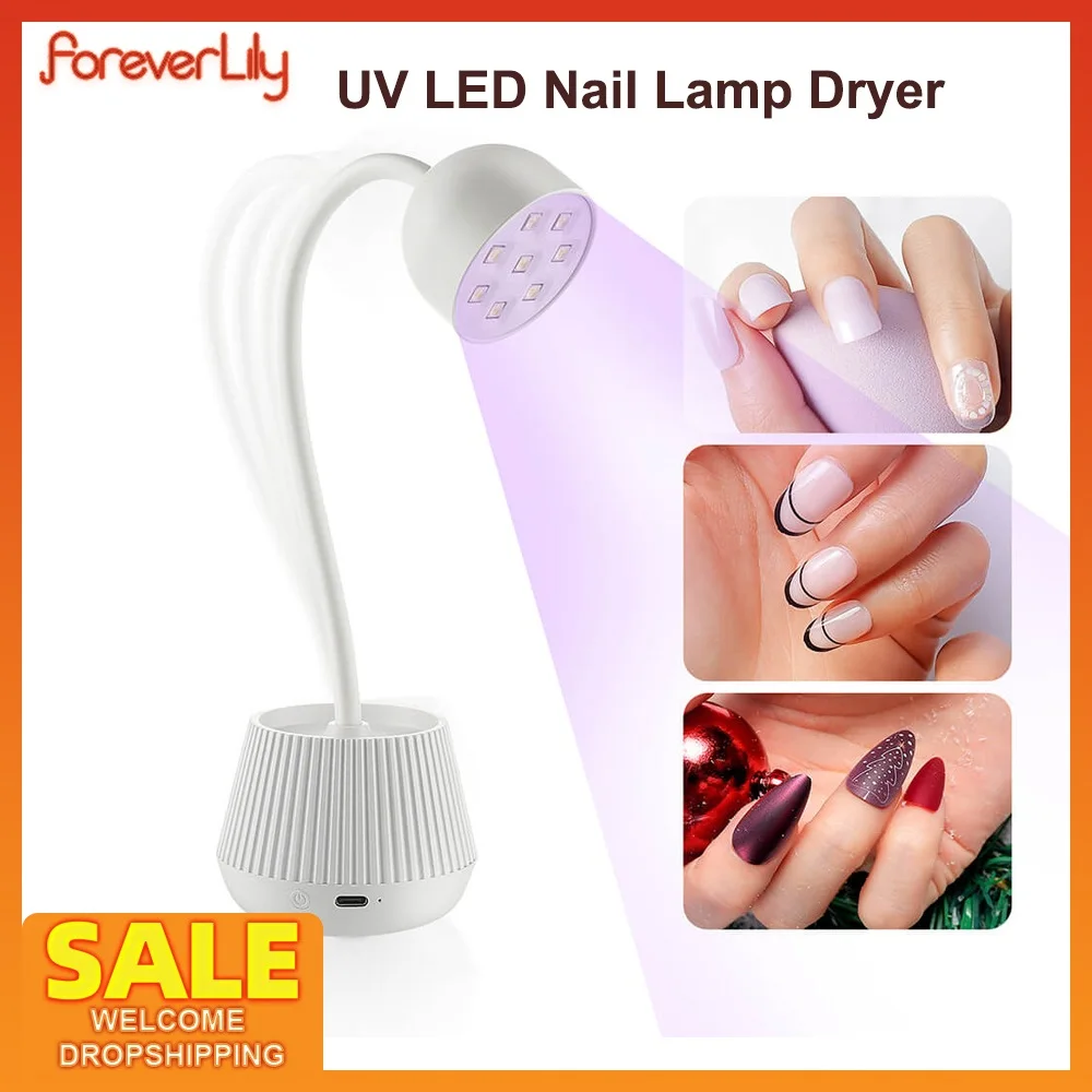 Lotus เครื่องเป่าเล็บ LED UV โคมไฟ Quick Drying เจลเครื่องเป่าเล็บ UV เดสก์ท็อป LED Light สำหรับเล็บมือเล็บเท้า professional