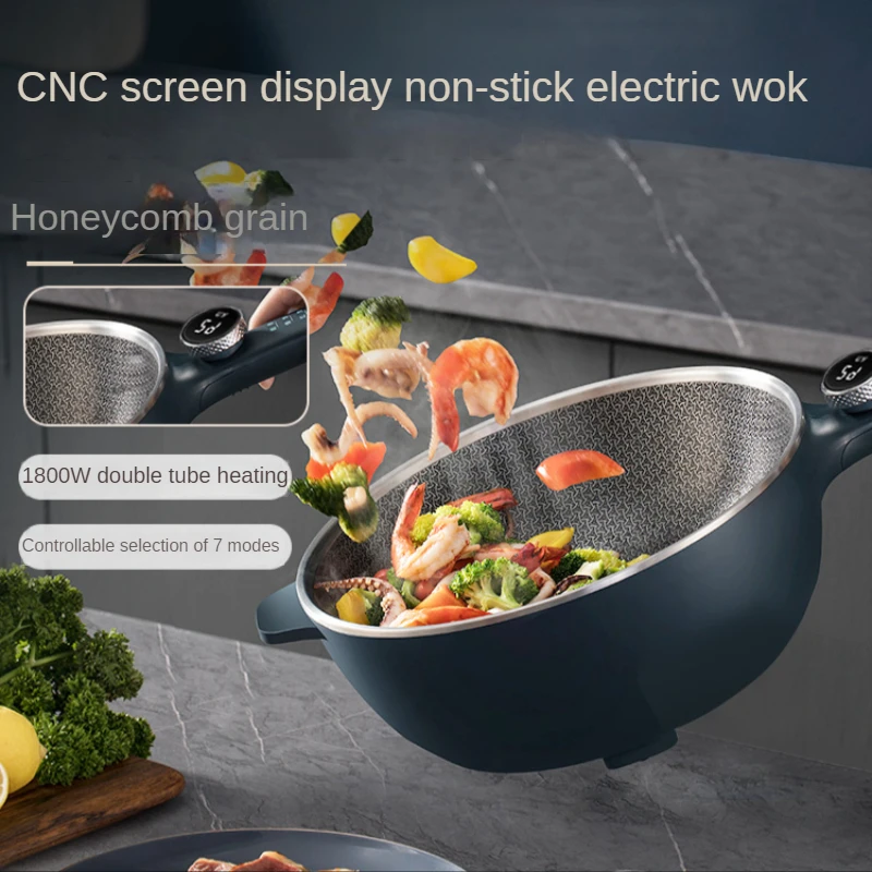 Electric frying pan household non-stick pot cooking stew hand-held multi-function integrated plug-in  soup authentic