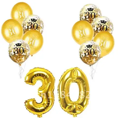 

Gold Black Party 30 40 50 60 Years Birthday Party Disposable Tableware 30th 40th 50th Adult Birthday Party Decorations Supplies