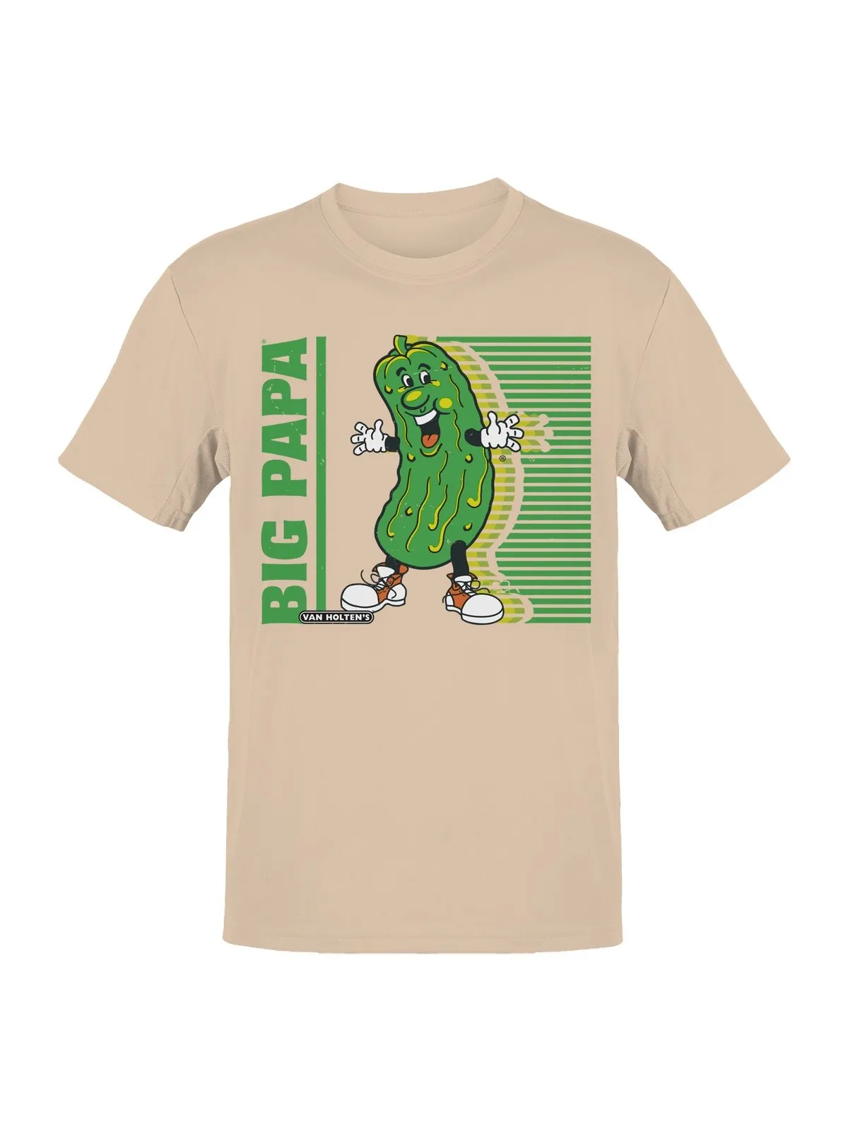 Camiseta oficialmente con licencia de Van Holten Pickles Big Papa Cartoon Fun para mujer