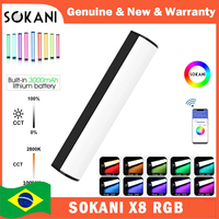 Sokani X8 RGB LED Video Light Handheld Tube Wand Stick  CTT Photography Lighting APP Control with 3600mAh Build-in Battery