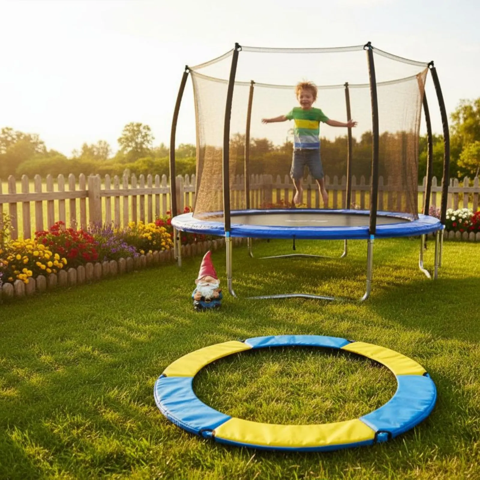 

Trampoline Safety Pad High-Density Foam Padding Trampoline Coil Safety Pad Thickened Padding Anti-Collision for Children
