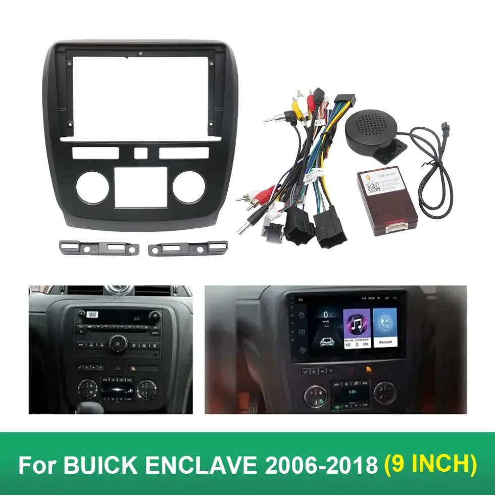 

9 Inch For BUICK ENCLAVE 2006-2018 Car multimedia frame frame Player 2DIN Head Unit Dash Frame Panel Installation Trim