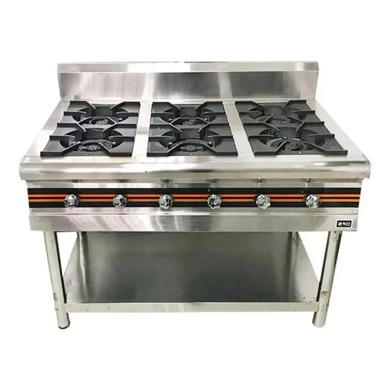 

Multi-Burner Stainless Steel Wok Gas Stove