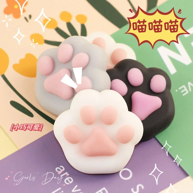 PVC Super น่ารักของขวัญ Mochi Cat Claws Squishy Paw Healing ของเล่นนุ่มบีบความแปลกใหม่ความเครียดบรรเทา Decompression ของเล่นตลก