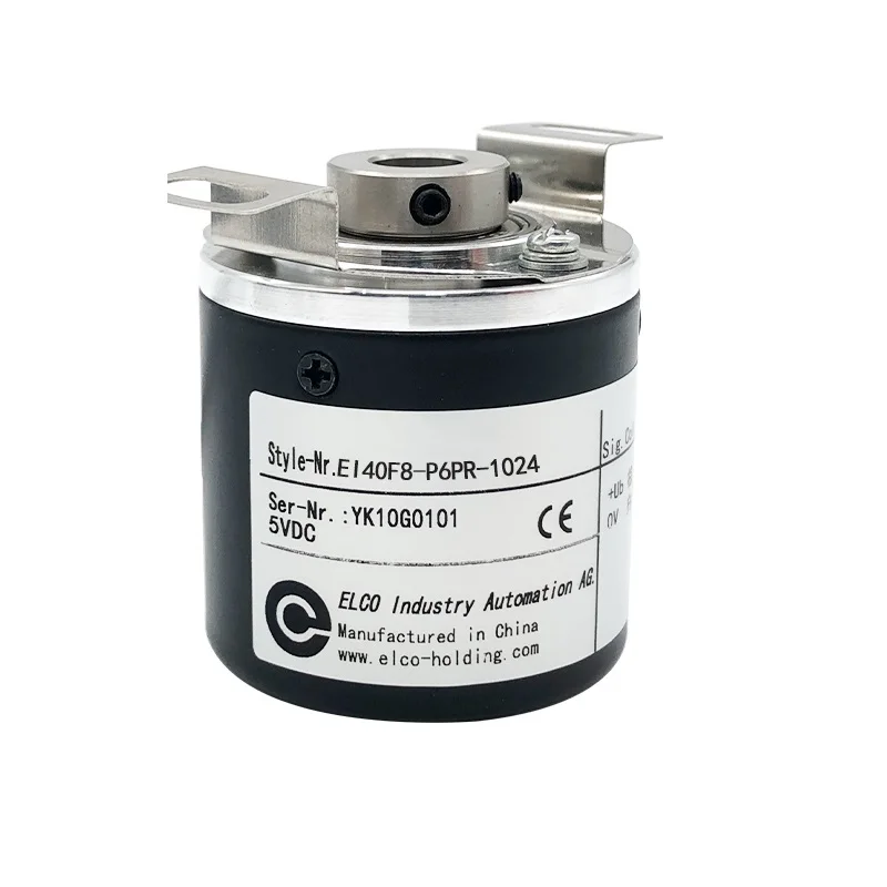 EI40F8-P6PR-1024 Incremental Rotary Encoder 1024 PPR Photoelectric Encoder 5V-24V for CNC Automation