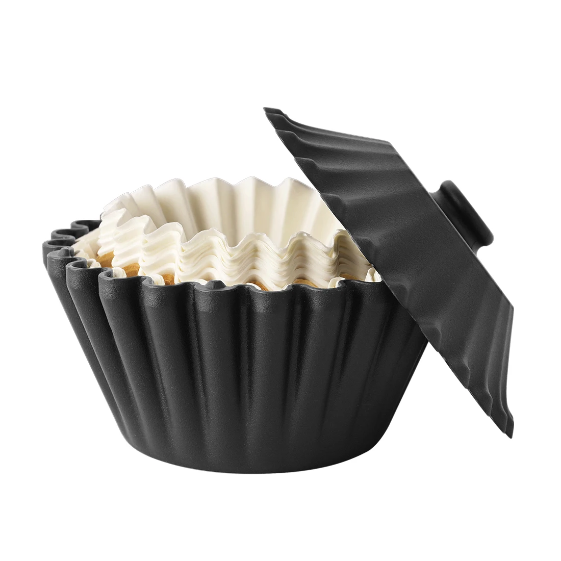 

Basket Coffee Filter Holder Storage-Container - Coffee Bar Counter Accessories Decor Pour Over Paper Filters Organzier