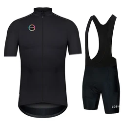 2024 Gobikful Triathlon Pro Team Cycling Suit Summer Cycling Jersey Suit Men's Short Sleeve Breathable Mountain Bike Suit