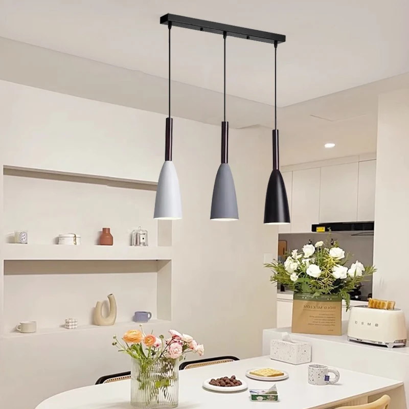 Nordic minimalist modern E27 pendant light restaurant bar counter kitchen bedroom corridor shop window chandelier