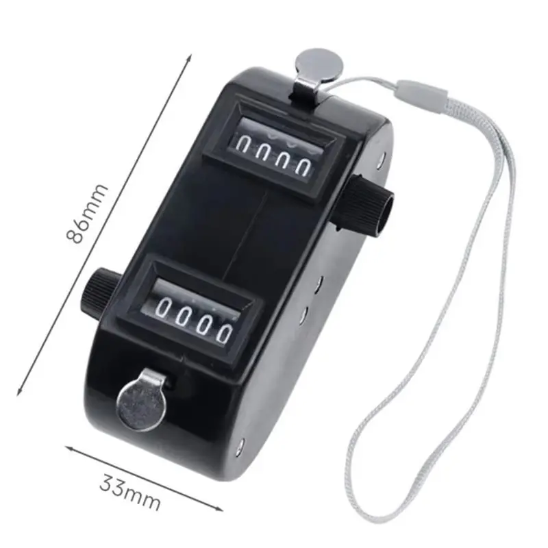 IALJ-Contatore da gioco Clicker bidirezionali leggeri a mano Contatore nero per custode del punteggio di golf