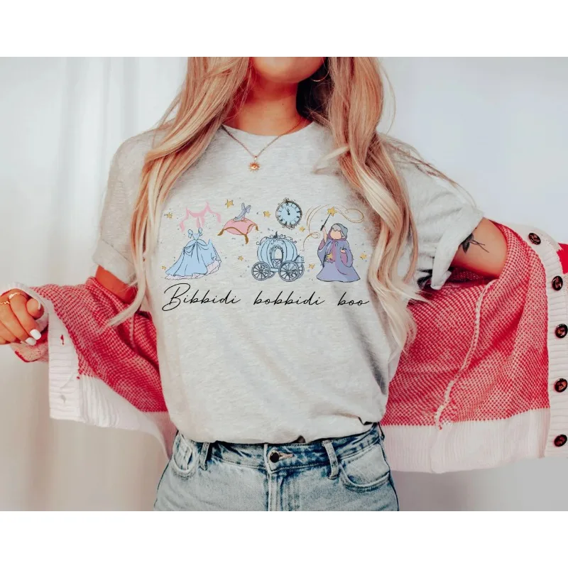Cinderella Princess Aquarell Shirt, Disney Family Trip T-Shirt, Retro Bibbidi Bobbidi Boo Shirt, Cinderella Princess Shirt