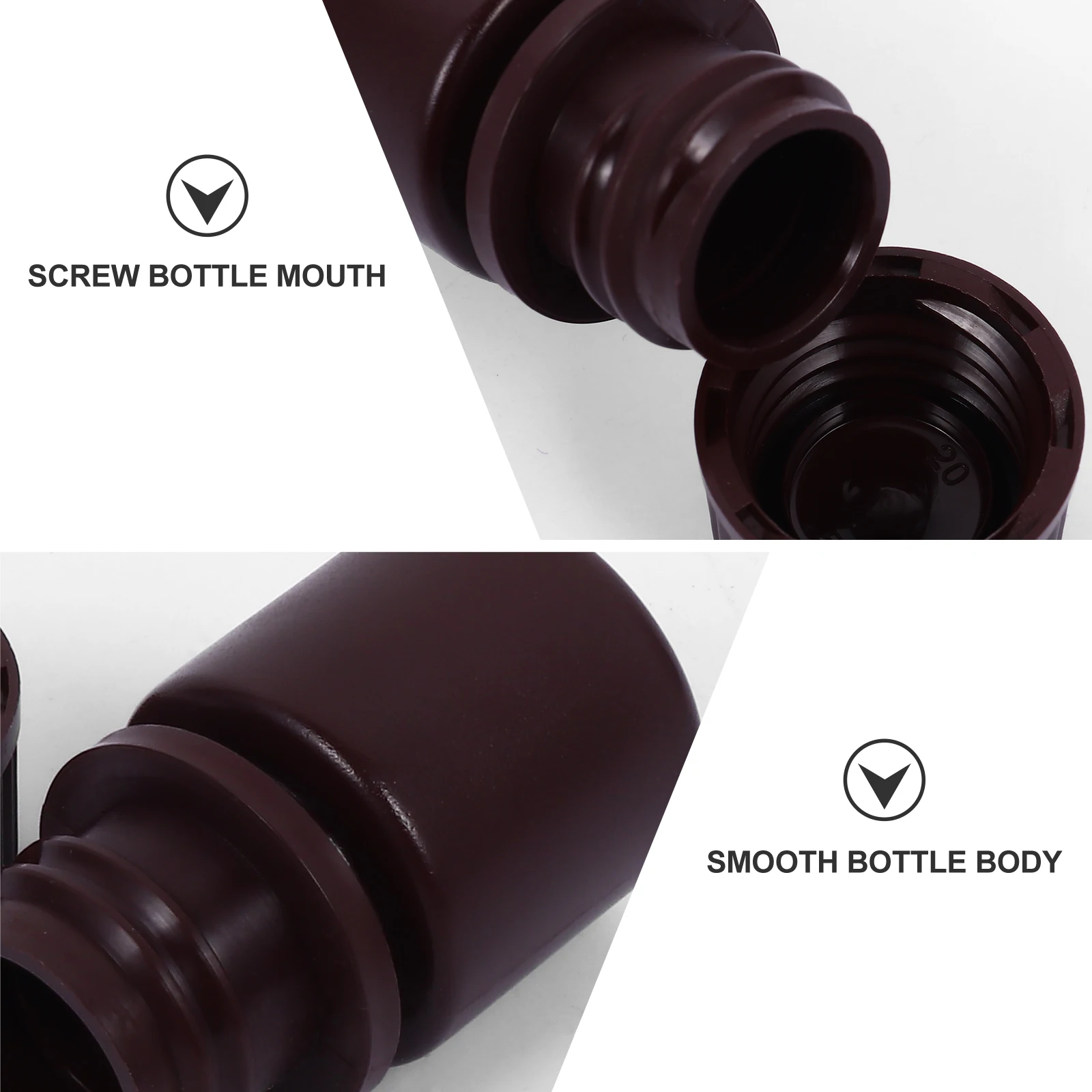 

20 Pcs Container Reagent Bottle Chemical Liquid Containers Plastic Sample Laboratory