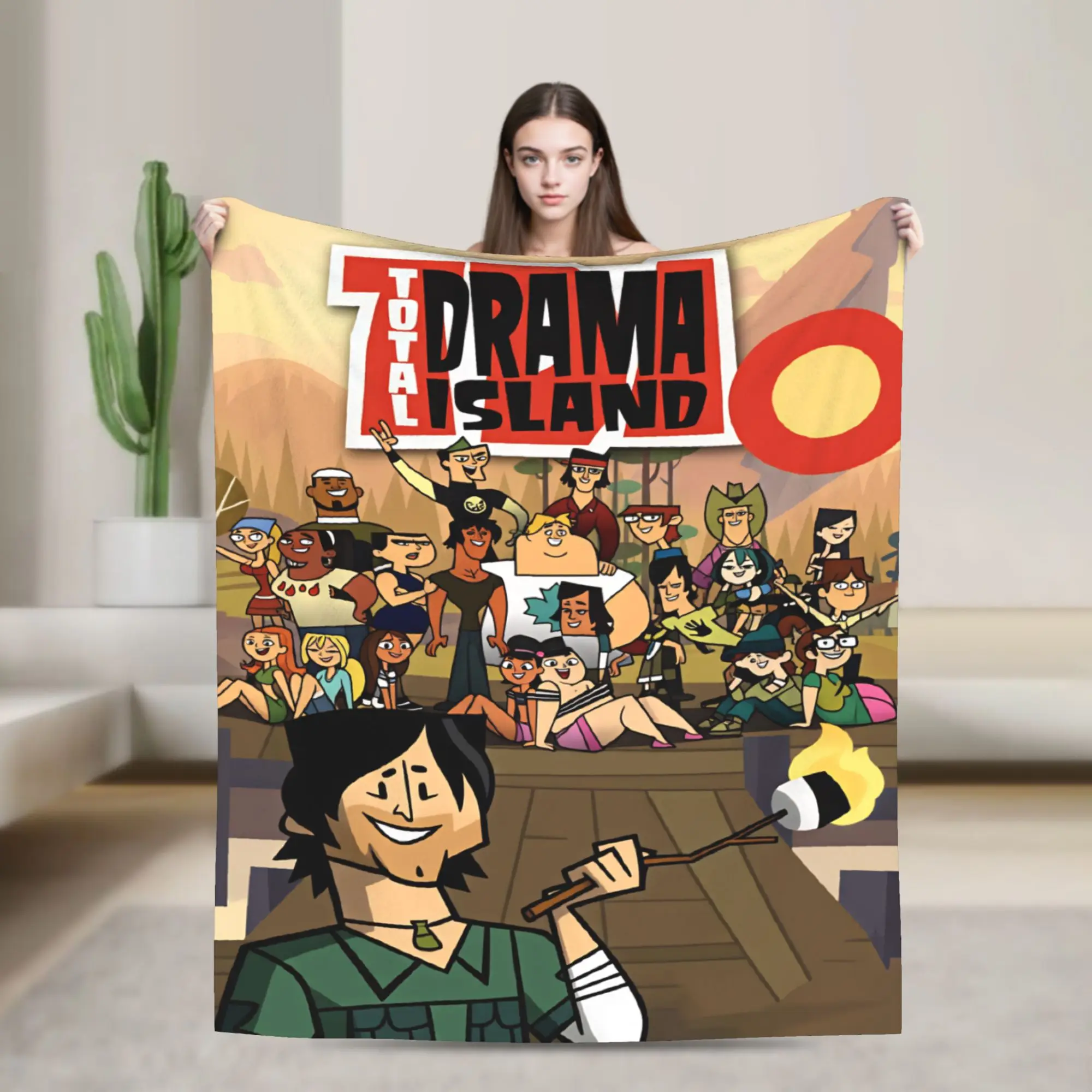 Totals Dramas Harold Knitted Blanket  Soft Warm Plush Throw Blanket For Living Room Travel Office Flannel Bedspread Bed Cover
