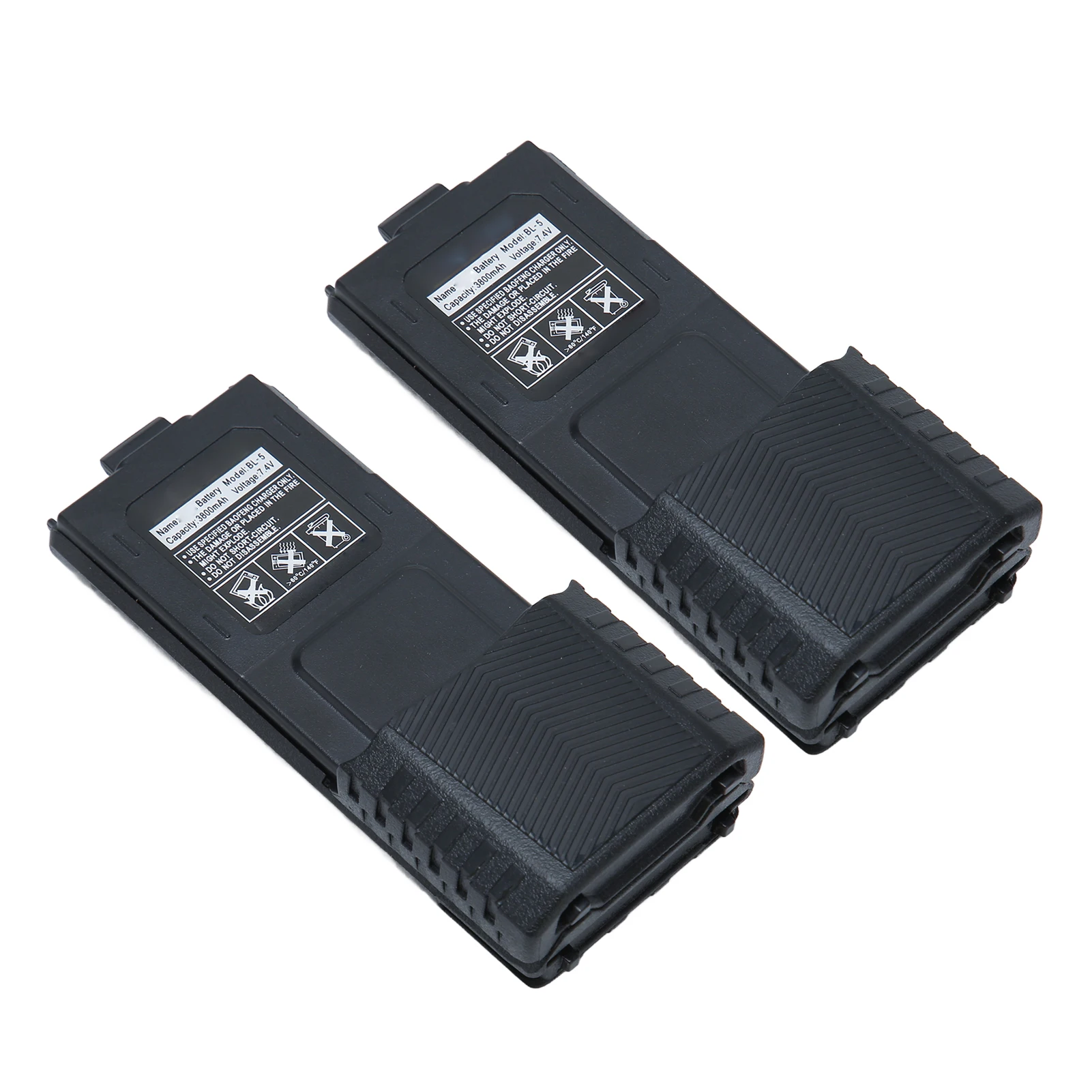 2pcs Walkie Talkie Li Ion Battery 3800mAh Replacement 2 Way Radio Battery for BAOFENG BF UV5R 5RA 5RB 5RC 5RD 5RO 5RE