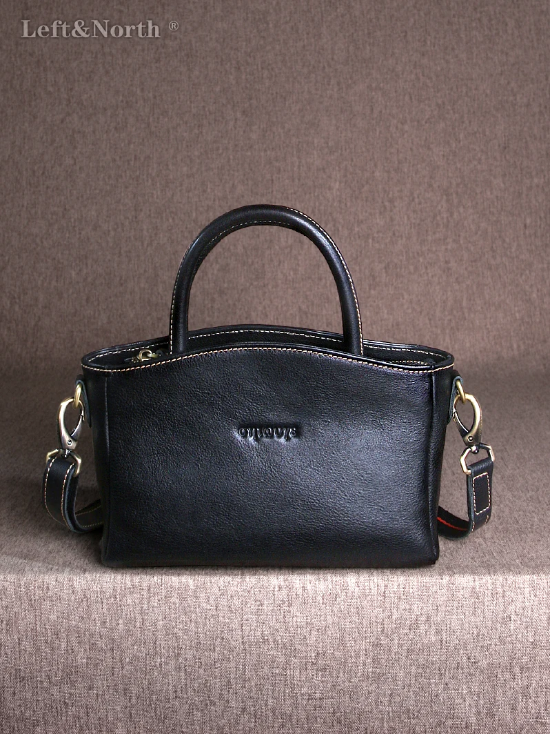 LEFT&NORTH Women's bag trend 2026 Legitimate Genuine leather 100% Natural Cowhide Casual Shoulder strap handbags Original brand
