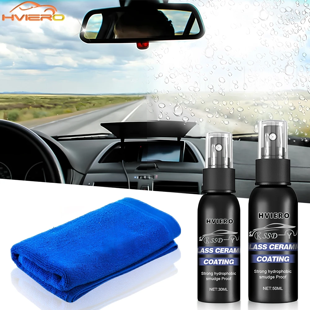 

30ml/50ml Auto Windshield Water Repellent Car glass Coating Window Waterproof Rainproof Nano Hydrophobic Antifogging Agent care