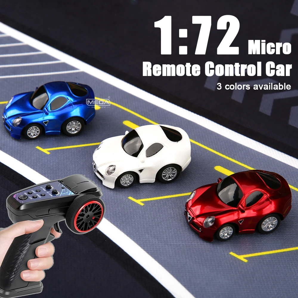 Wltoys Q7201 1/72 Adjustable Speed Mini RC Car&Runway Mat 2.4GHz Gyroscope Remote Control Car with Lighting Racing Toy