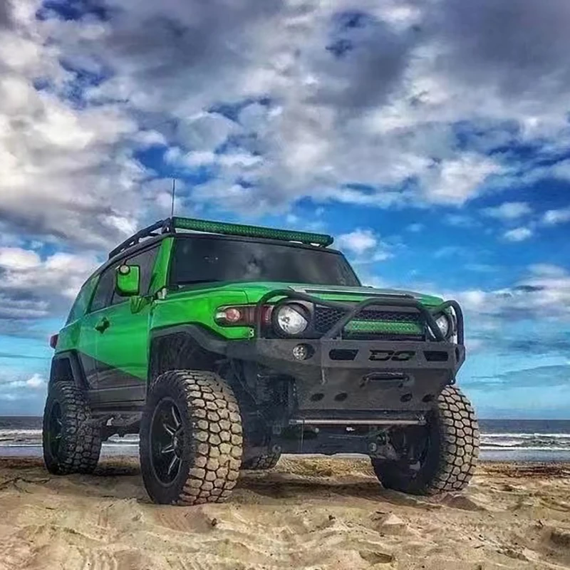 Amortecedor dianteiro do carro para Toyota FJ Cruiser DO estilo, liga de magnésio e alumínio, Double Bullpen amortecedor dianteiro