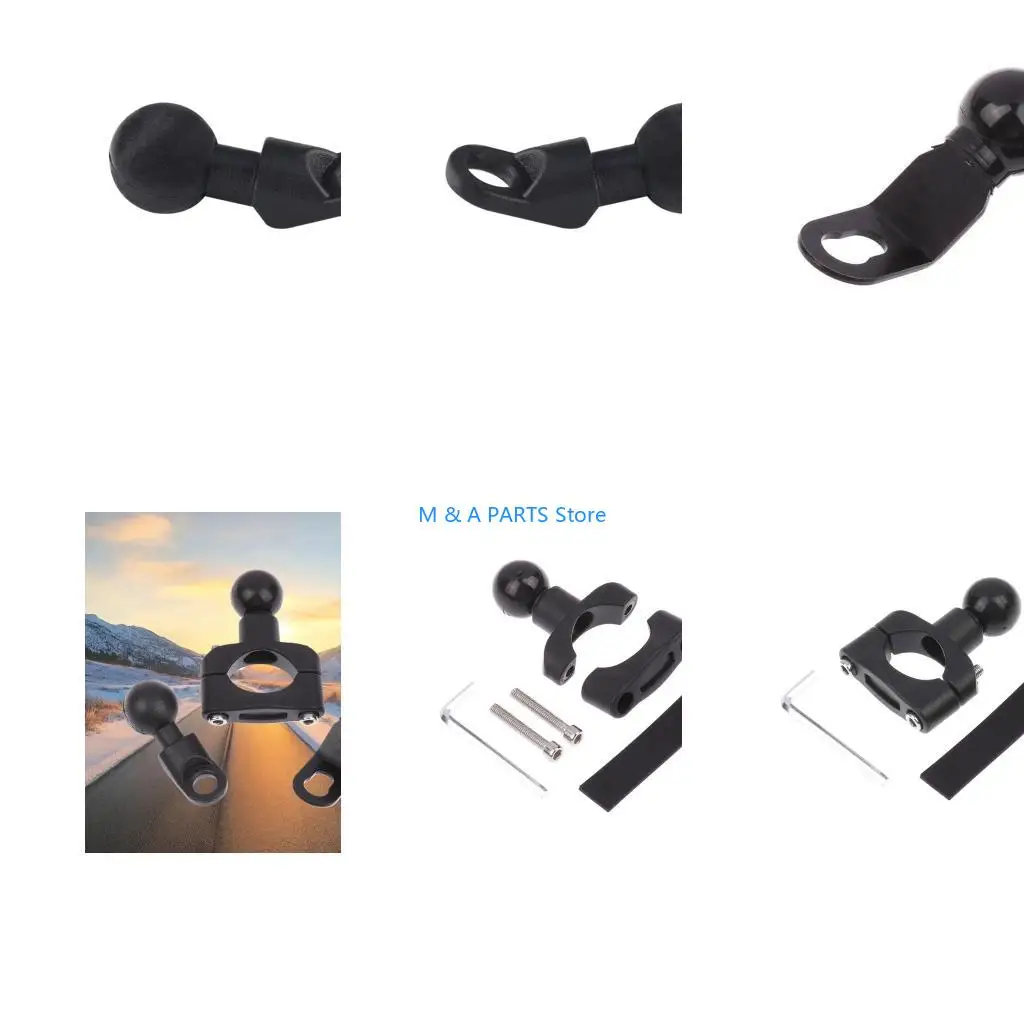 U1JF Multiple Rotatable Motorcycle Cell Phones Mount Weatherproof for Easy Viewing