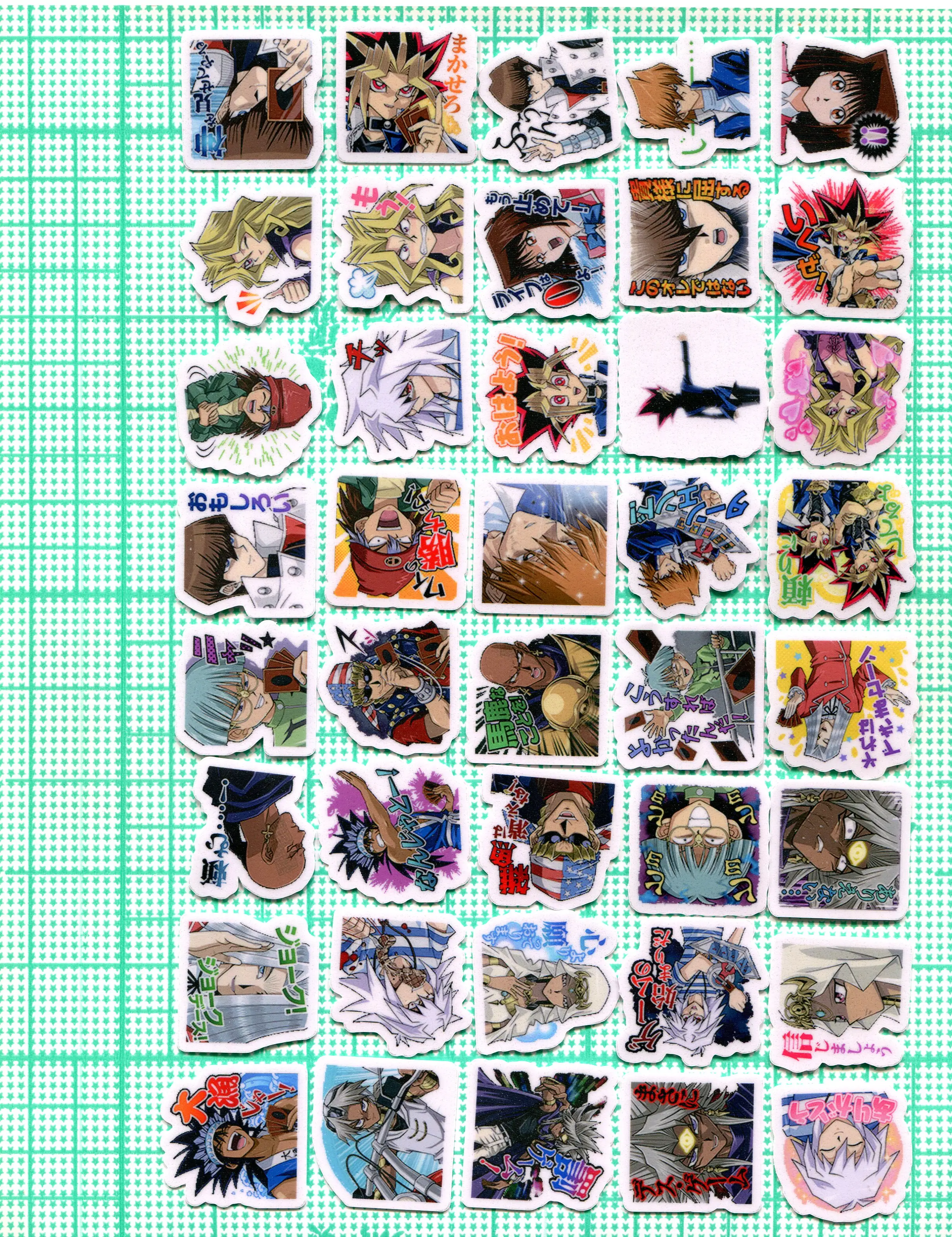 40pcs/pack Yu-Gi-Oh!：The Dark Side of Dimensions  Z1008 (2-6cm) DIY  Sticker