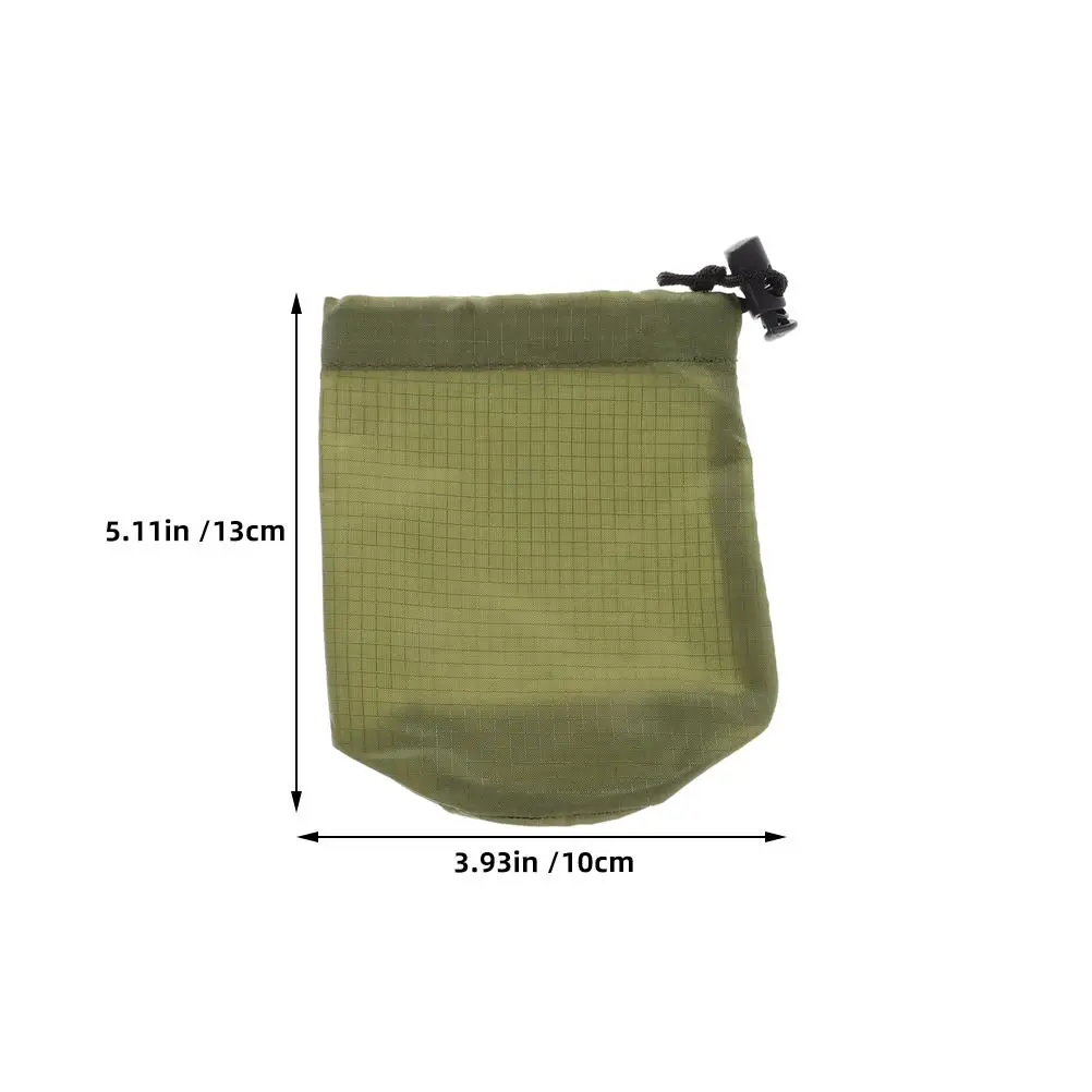 2Pcs Outdoor Raincoat Storage Bag Lightweight Drawstring Nylon Waterproof Compact Travel Foldable Bike Camp Portable Organizer