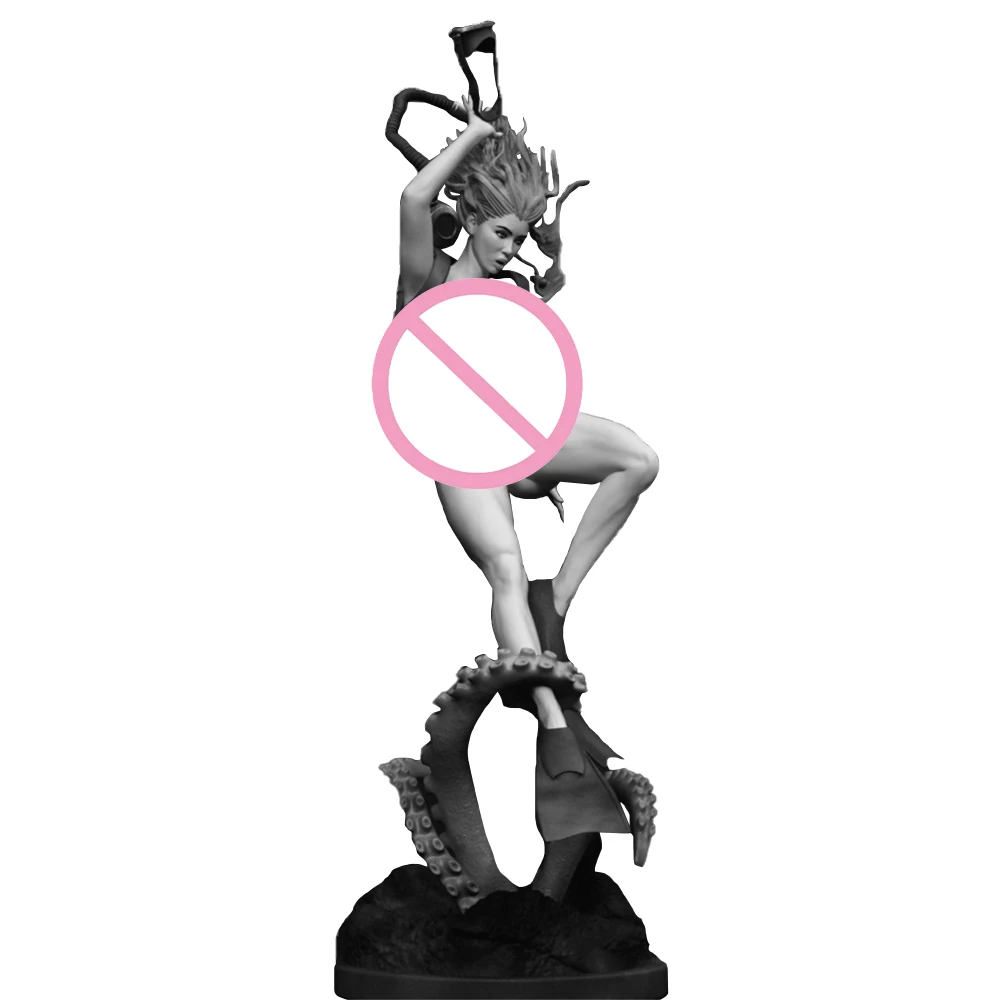 Figuras de anime Lina Wavefinder de alto detalhe 1:18 |   Miniatura em resina 3D |   Kit de modelo estilo mergulho sem pintura (A1076)