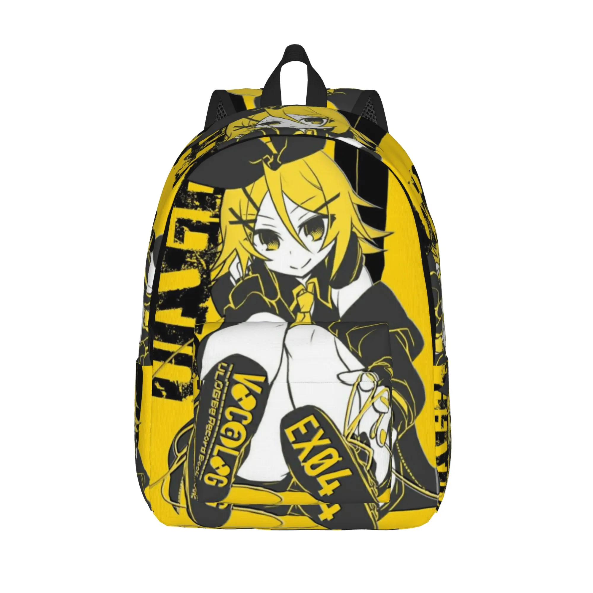 

Kagamine Rin Len Backpack for Men Women Casual Student Hiking Travel Daypack Laptop Canvas Bags Sports