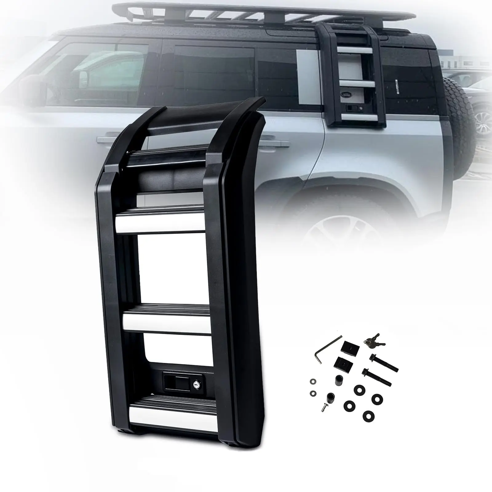 

Universal Accessories Adjustable Roof Car Defender Ladder for Land Rover Defender 90 110