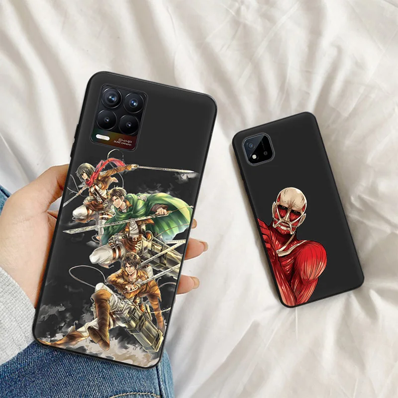 Soft Phone Cases For Pixel 8a 7a 6a 7 6 8 Attack on Titan Eren-Yeager Honor X8b X9b X7b 70 90 X6 X7 X8A Magic5 Black Matte Cover