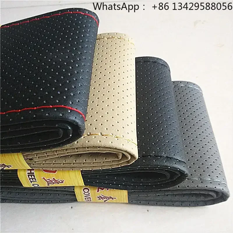 Factory Customization Braid on Leather Steering Wheel Cover for Peugeot 206 306 307 406 for Citroen C1 C2 C3 Xsara Picasso