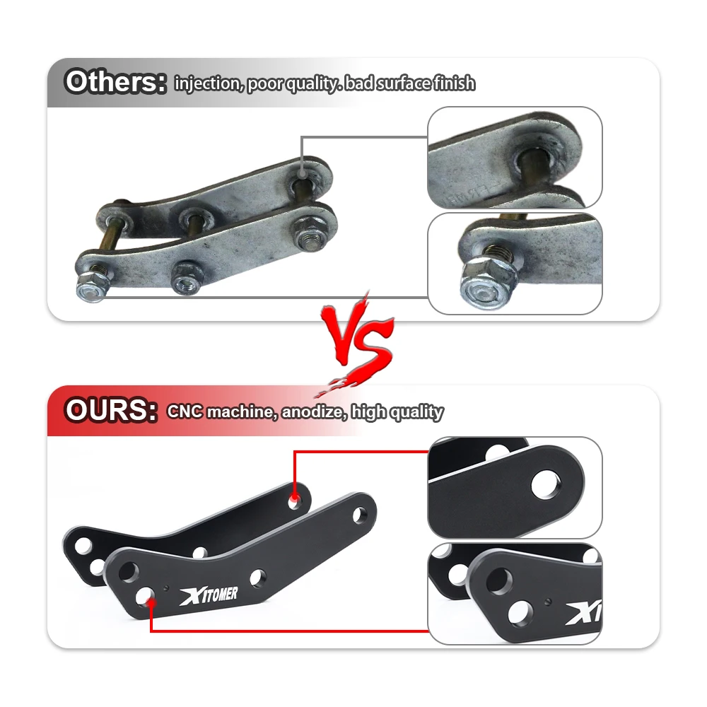 Fit For Honda CBR 600 CBR600 F4 F4i 1999-2006 CBR900RR 1998-1999 Motorcycle Rear Suspension Linkage Drop Link Kits Lowering Kit - view 4
