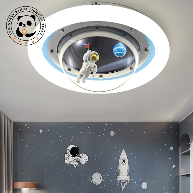 Original Spaceman Luzes de Teto para Quarto de Criança Simples Abajur Astronauta, Abajur Planeta, Quarto Estudo Arte Luminarias, Arte Simples