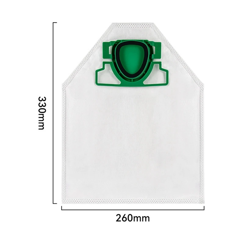 6 Packs Vacuum Cleaner Dust Bag Detachable For Vorwerk Kobold VK200 Dust Bag FP200 Dust Bag