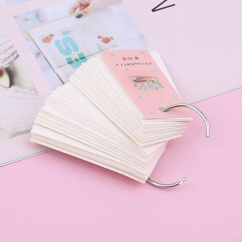 T5EA Tạp chí động cuộn dây notepad dễ thương túi xách 220 trang giấy dày cho Giáng sinh đóng cửa phần thưởng clasroom