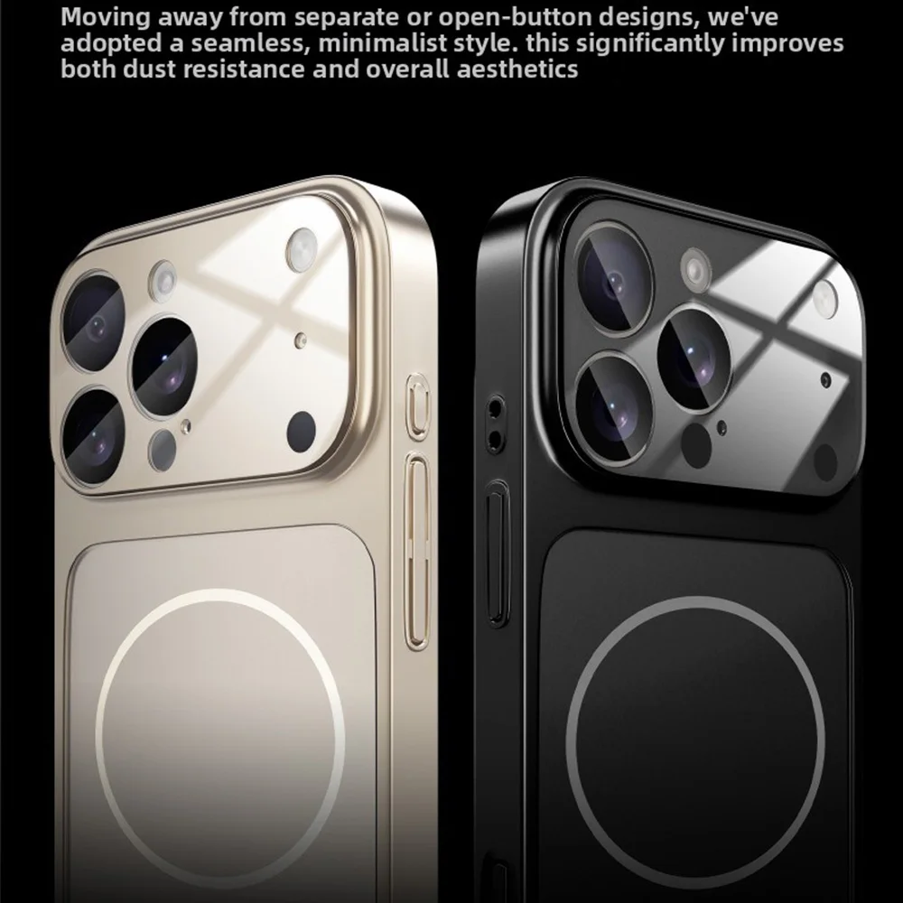 Original Glass Nano Matte For Magsafe Wireless Charging Armor Case For iPhone 17 16 15 14 13 12 11 Pro Max 17 Air Magnetic Cover - náhled 3