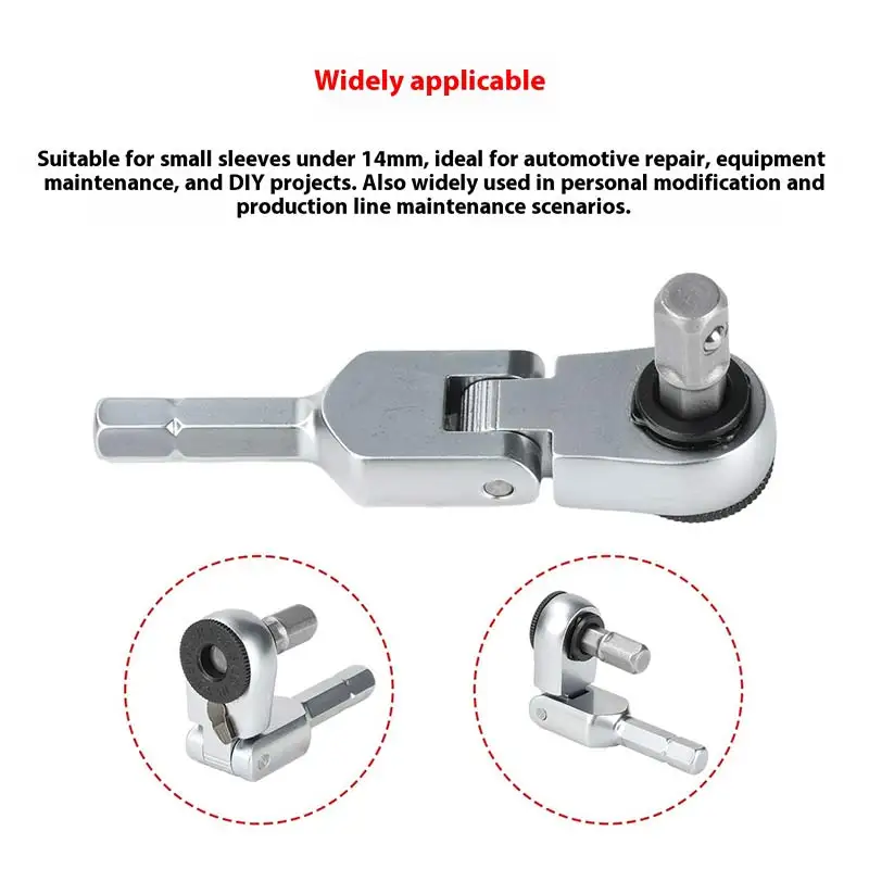 

Socket Torque Wrench - Hand Tools 6.35mm Screwdriver Stainless Steel Hexagonal Ratchet Wrench - Toughbuilt Mechanic Manual Tools