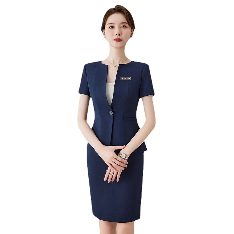 Novelty Summer Formal Professional Business Women Suits With Jackets And Skirts Female Skirts Sets OL Styles Blazers Outfits