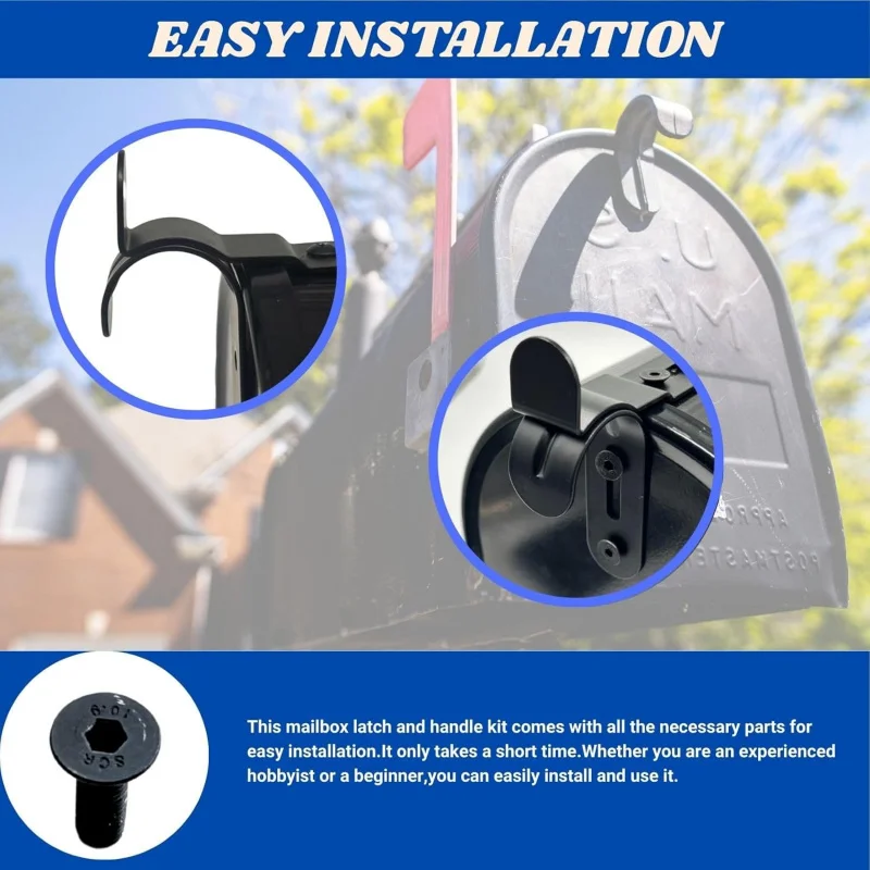 Комплект почтового ящика и ручки, утолщенный набор почтового ящика. Простая установка. Ремонт двери почтового ящика, премиум-класса.