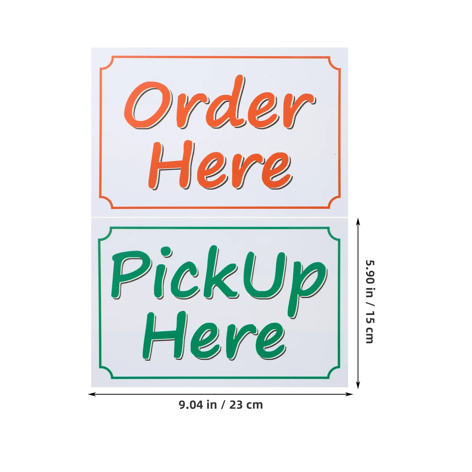 

1Set Large Notice Decal PVC Notification Sticker Pickup Here Sign for Business Retail Offices Notice Sticker