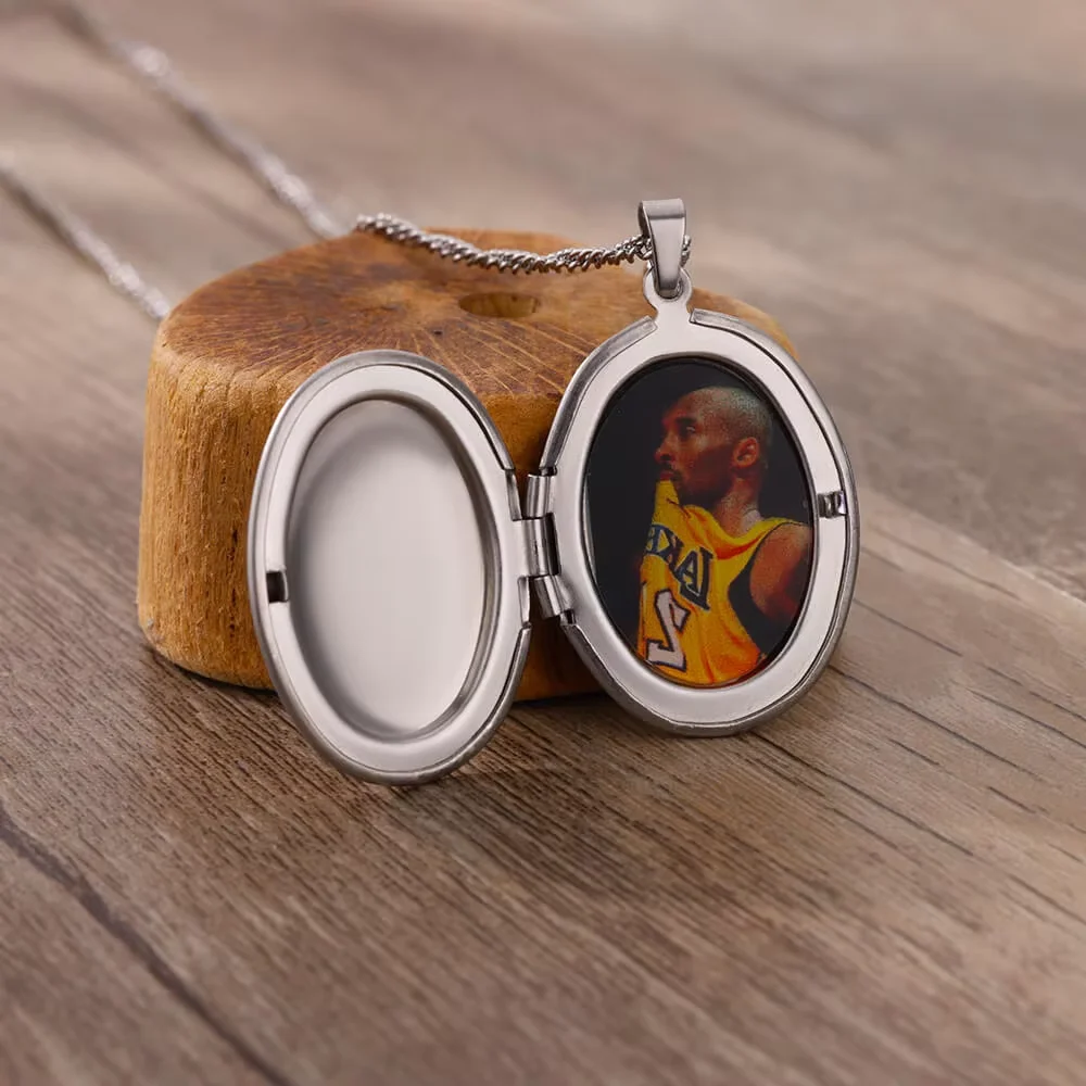 

Custom Oval Picture Necklaces for Women Stainless Steel Chain Family Friends Photo Necklace Personalized Memorial Jewelry Gift