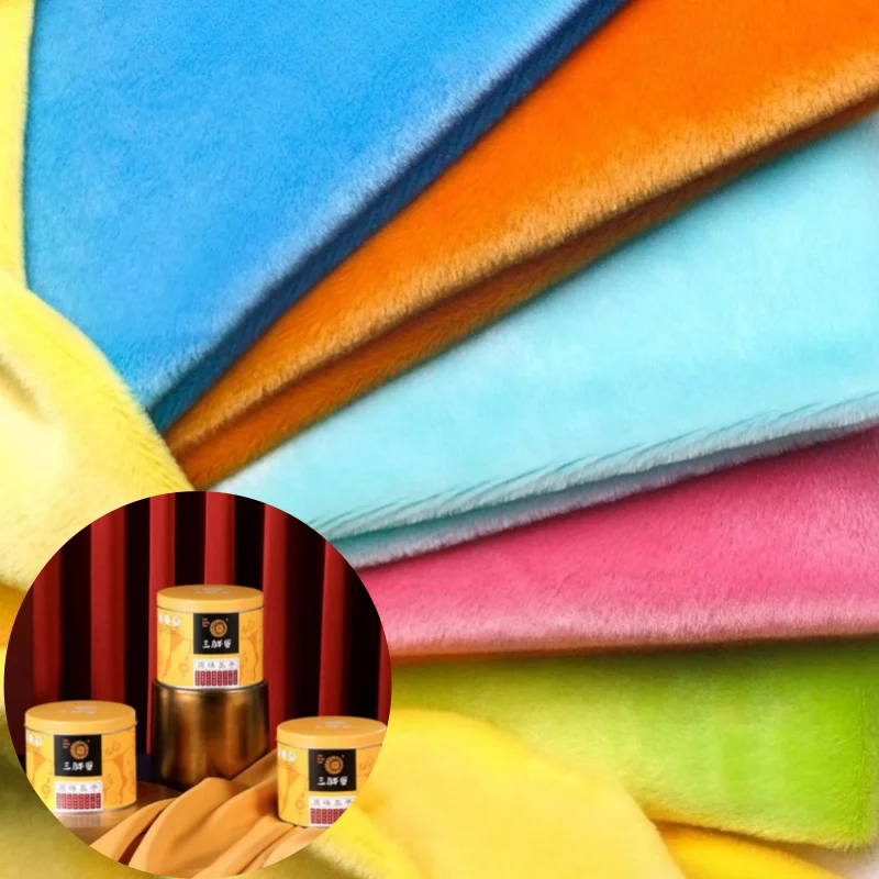 

5mm Long Imitation Rabbit Like Plush Fabric for Soft DIY Sewing Pillow Plush Toy Clothing Lining Home Textile Cloth Material