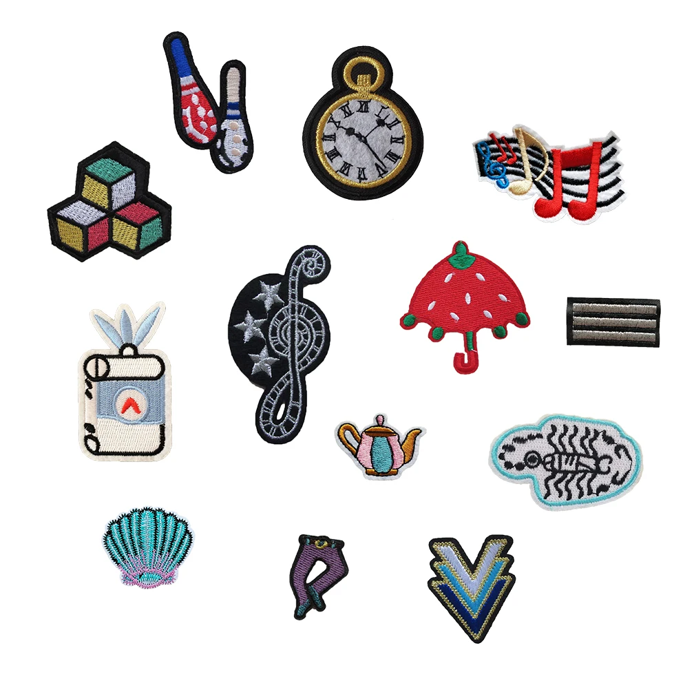 Combination sale Cartoon pattern Hotmelt adhesive iron Diy Apparel Accessories washable Cute and fresh clothing patches