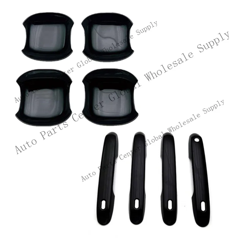 L+ 8Pcs Black ABS Outside Car Door Handle Trim Covers for Lexus GX 550 2024 2025