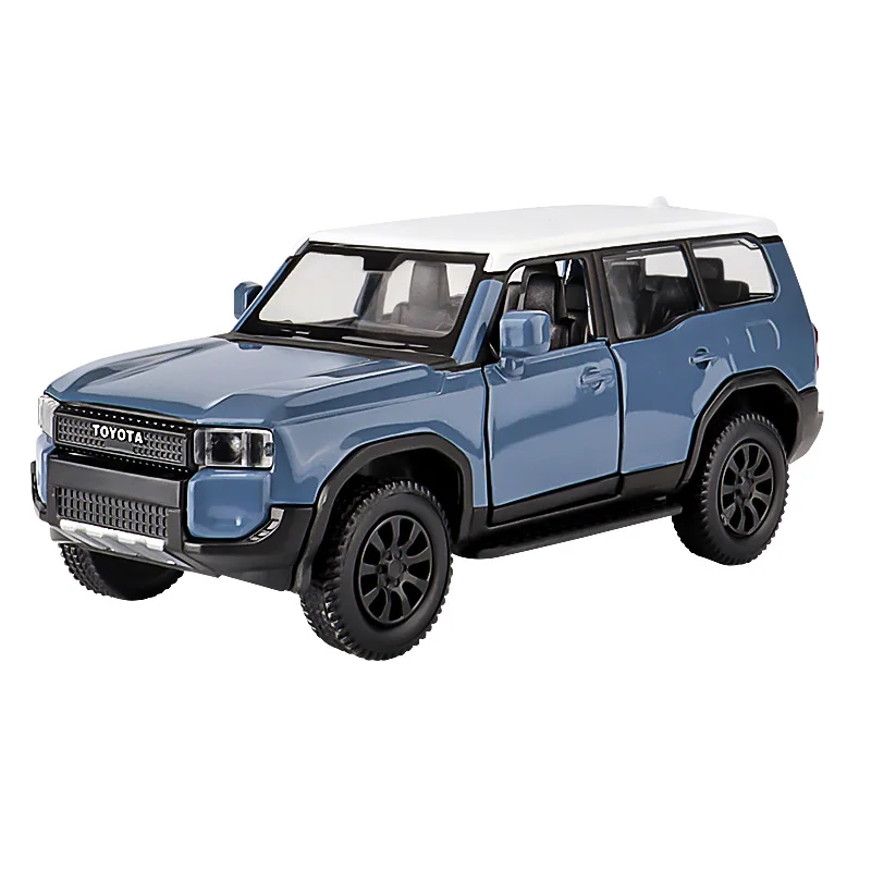 1: 36 Corolla Prado Alloy Off-road Vehicle Model Simulation Car Toys Decoration Ornament for Office Desk