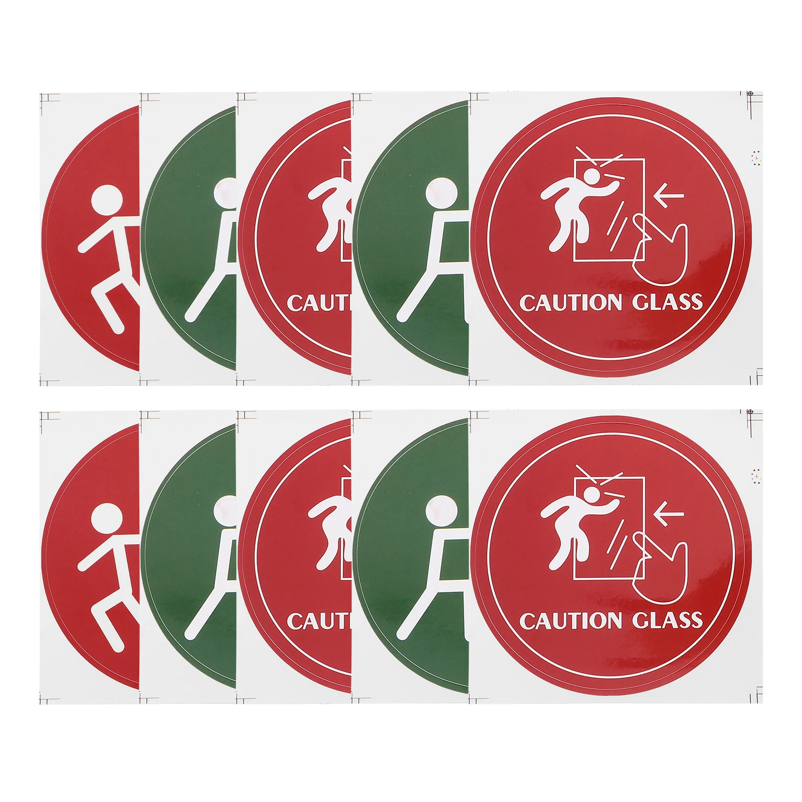 36개 유리문 스티커, 선명하고 오래 지속되며, 비즈니스 출입구에 쉽게 부착 및 제거 가능, 주의 문 라벨, 안내 문구