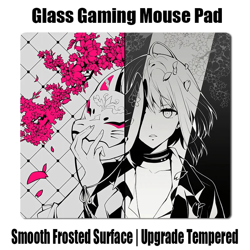 Skypad SORA Glass Gaming Mouse Pad YUME Frosted Surface Desk Mat Tempered Upgrade FPS Office Custom Mousepad Accessories