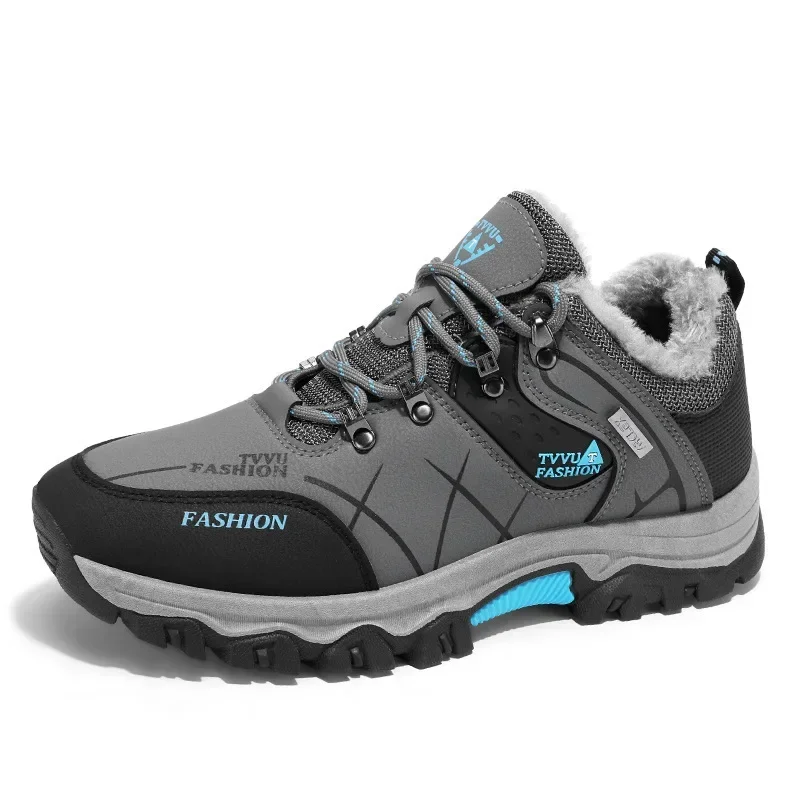 ملابس عمل عصرية مبطنة بالصوف ملابس عمل غير رسمية لتسلق الجبال أحذية خارجية دافئة مضادة للانزلاق ملابس موقع البناء نعل PVC متين