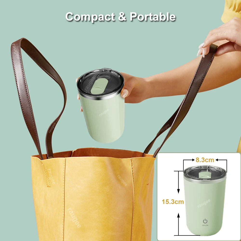 믹싱 컵 전기 자동 교반 머그컵 IP67 방수 BPA 프리 커피 차 교반 컵 회전식 우유 커피 자동 교반